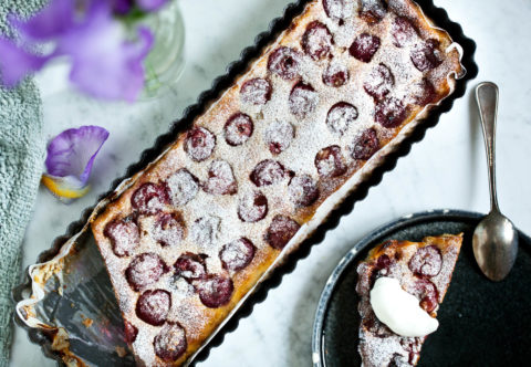 Lehký dezert od Kitchenette: Třešňový clafoutis