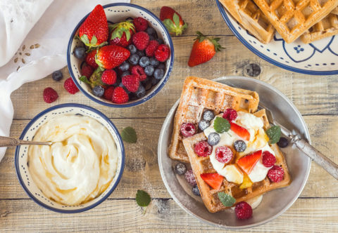 Kávou provoněné vafle