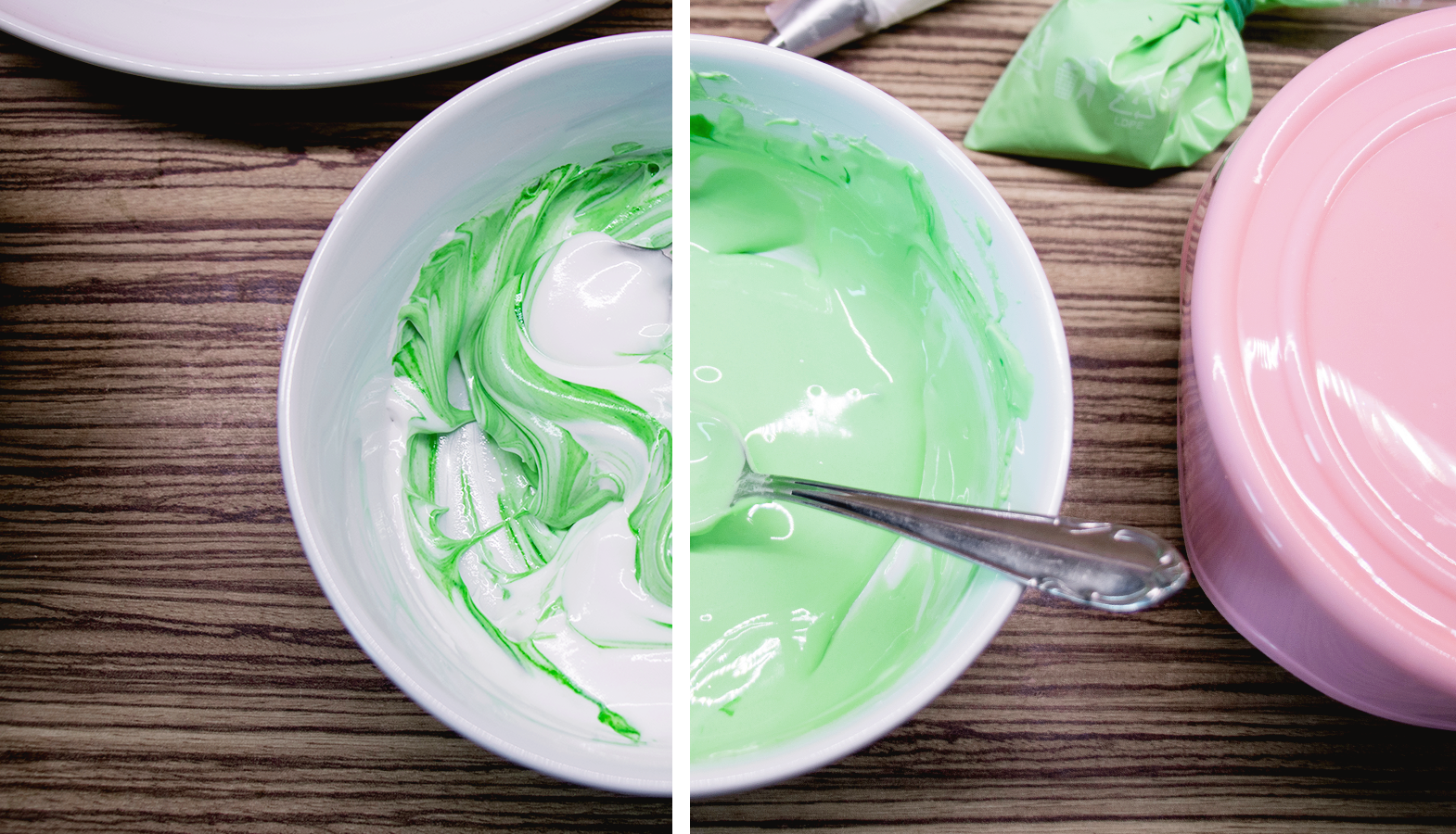 barvení bílkové polevy gelovými potravinovými barvami