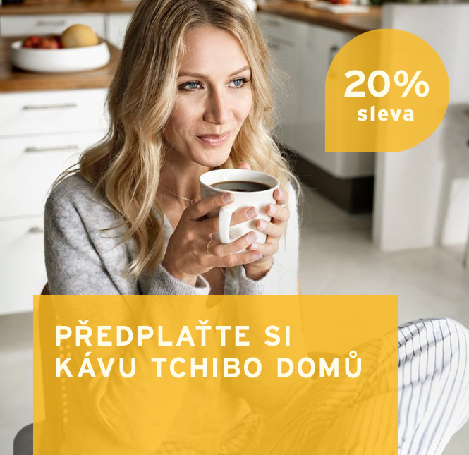 Ušetřete 20 % s přeplatným kávy Tchibo