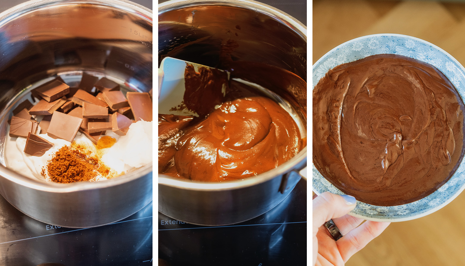 veganská čokoládová ganache bez mléka